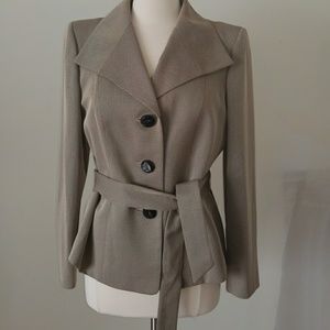 Tan suit jacket blazer Size 12
